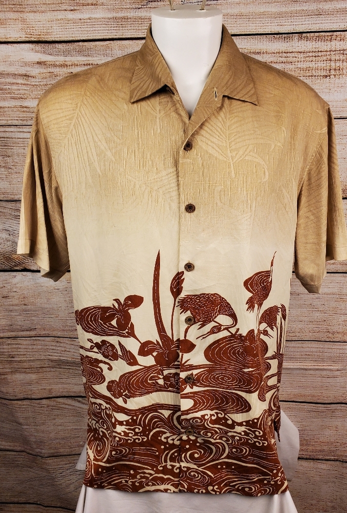 Tommy Bahama Silk Shirt Large
